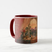 Mughal-Dämmerungsgebet-Kunst. Tasse (Vorderseite Links)