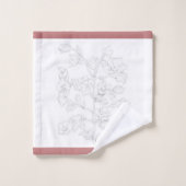 Mughal-Design auf einem Badehandtuch-Set Badhandtuch Set (Waschlappen)
