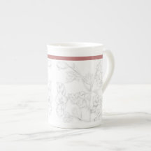 Mughal-Design auf einem Bone-China-Becher