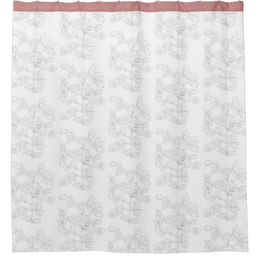 Mughal-Design auf einem Duschvorhang (Vorderseite)