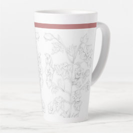 Mughal-Design auf einem großen Latte-Mug Milchtasse
