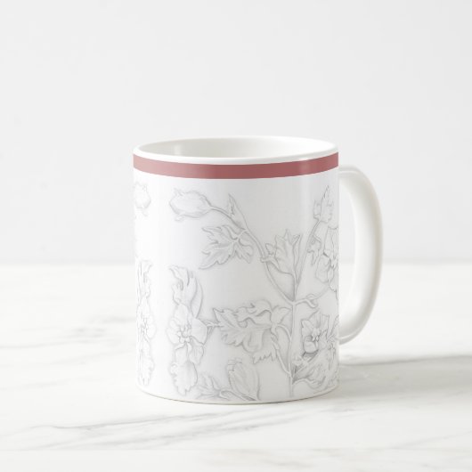 Mughal-Design auf einem klassischen Becher Kaffeetasse (VorderseiteRechts)
