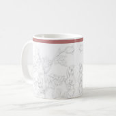 Mughal-Design auf einem klassischen Becher Kaffeetasse (Vorderseite Links)