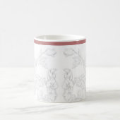 Mughal-Design auf einem klassischen Becher Kaffeetasse (Mittel)