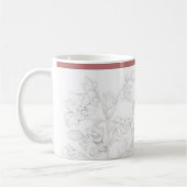 Mughal-Design auf einem klassischen Becher Kaffeetasse (Links)