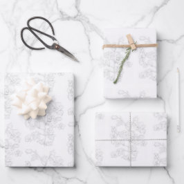 Mughal-Design auf einem Set aus 3 Geschenkpapiere Geschenkpapier Set