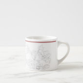 Mughal-Design auf einer Espresso-Tasse Espressotasse (Rechts)