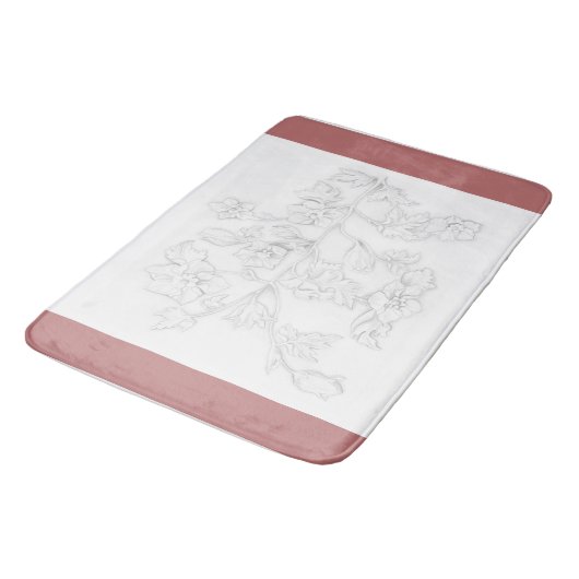 Mughal Design on a Bath Mat Badematte (Schrägansicht)