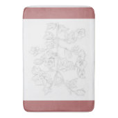 Mughal Design on a Bath Mat Badematte (Vorderseite Vertikal)