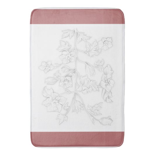 Mughal Design on a Bath Mat Badematte (Vorderseite Vertikal)