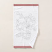 Mughal Design on a Bathroom Towel Set (Handtuch)