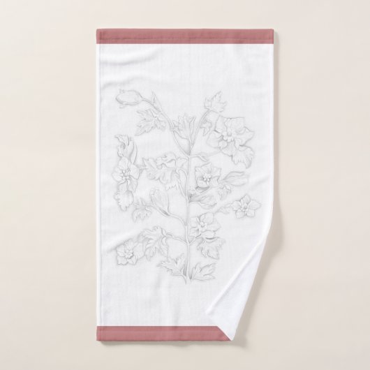 Mughal Design on a Bathroom Towel Set (Handtuch)