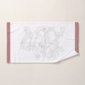 Mughal Design on a Bathroom Towel Set (Handtuch)