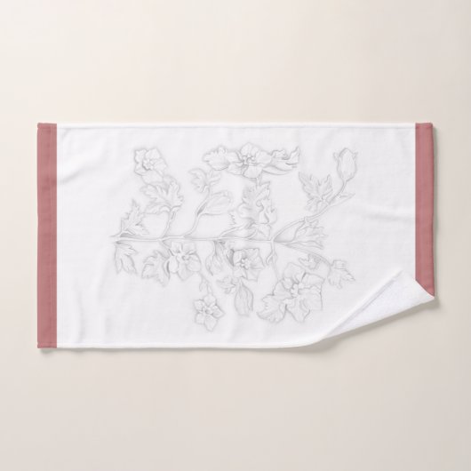 Mughal Design on a Bathroom Towel Set (Handtuch)