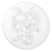 Mughal Design on a Ceramic Knob Keramikknauf (Vorderseite)