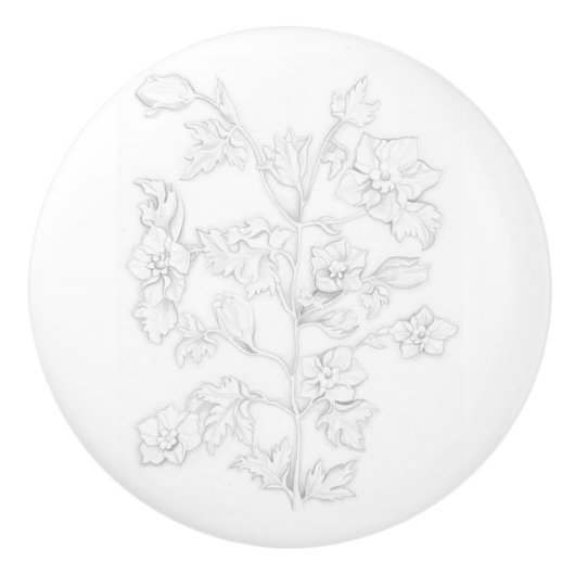 Mughal Design on a Ceramic Knob Keramikknauf (Vorderseite)