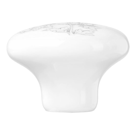 Mughal Design on a Ceramic Knob Keramikknauf (Seitenansicht)