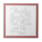 Mughal Design on a Ceramic Tile (R) Fliese (Vorderseite)