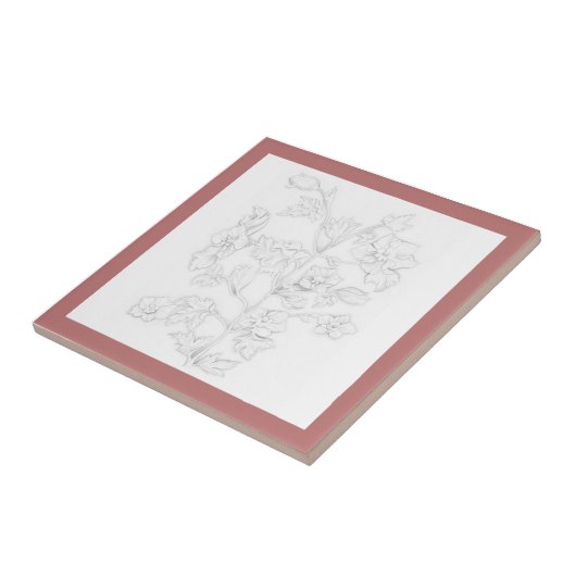 Mughal Design on a Ceramic Tile (R) Fliese (Seite)