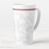 Mughal Design on a Large Latte Mug Milchtasse (Rechte Ecke)