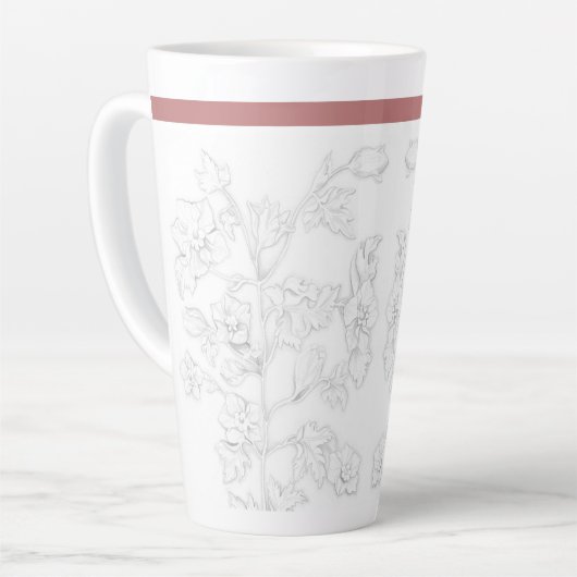 Mughal Design on a Large Latte Mug Milchtasse (Linke Ecke)