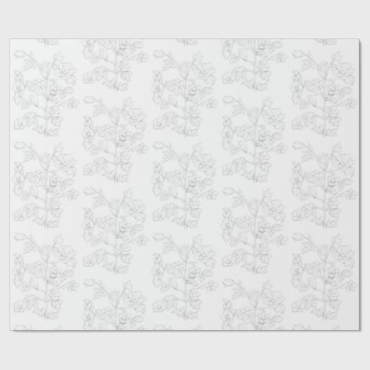 Mughal Design on a Roll of Wrapping Paper Geschenkpapier (Flach)