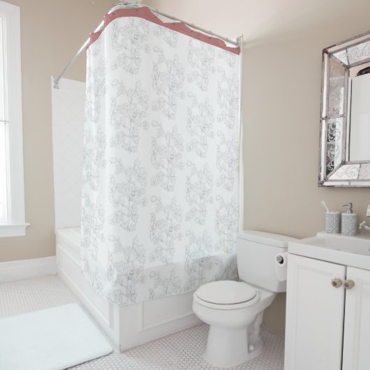 Mughal Design on a Shower Curtain Duschvorhang (Beispiel)