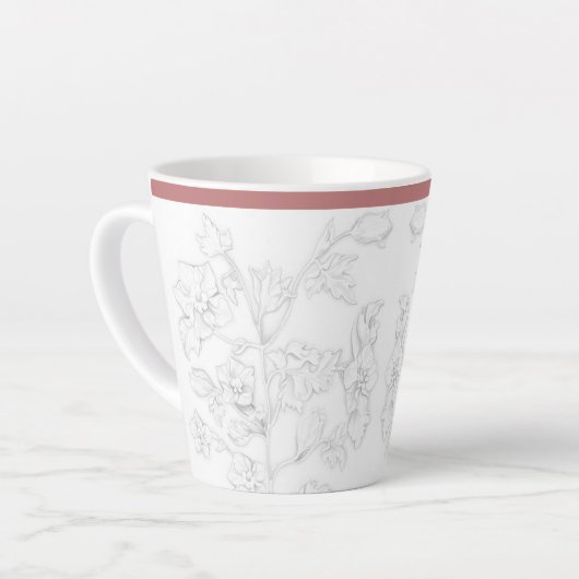 Mughal Design on a Small Latte Mug Milchtasse (Linke Ecke)