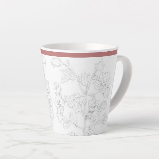 Mughal Design on a Small Latte Mug Milchtasse (Rechte Ecke)