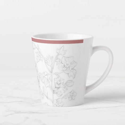 Mughal Design on a Small Latte Mug Milchtasse (Rechts)