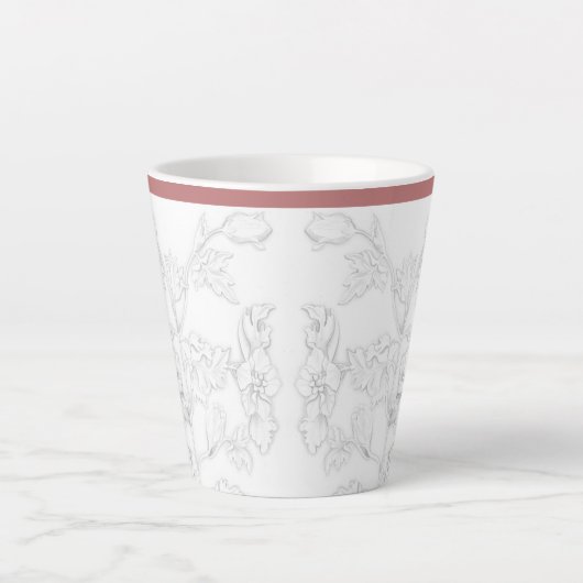 Mughal Design on a Small Latte Mug Milchtasse (Vorderseite)
