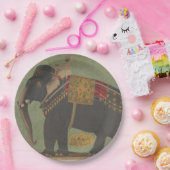 Mughal Elephant Paper Plate Pappteller (Party)