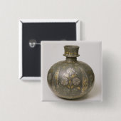 Mughal Flasche (Metallverarbeitung) Button (Vorne & Hinten)