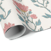 Mughal Floral Butta Geschenkpapier (Rolleneckpunkt)
