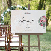 Mughal Floral Motif Nikah | Nikkah Wedding Acrylschild