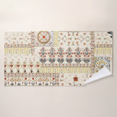 Mughal Floral Paisley: Ethnic Digital Elegance. Badehandtuch (Badehandtuch)
