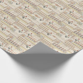Mughal Floral Paisley: Ethnic Digital Elegance. Geschenkpapier (Ecke)