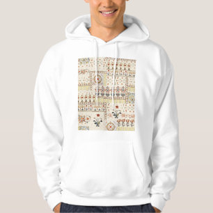 Mughal Floral Paisley: Ethnic Digital Elegance. Hoodie