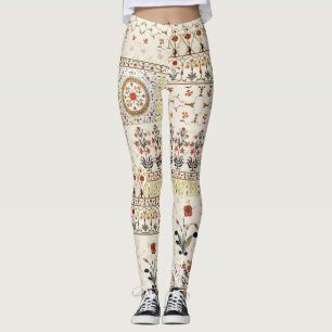 Mughal Floral Paisley: Ethnic Digital Elegance. Leggings