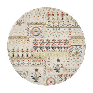 Mughal Floral Paisley: Ethnic Digital Elegance. Schneidebrett