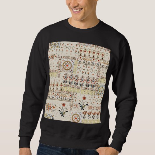 Mughal Floral Paisley: Ethnic Digital Elegance. Sweatshirt (Vorderseite)