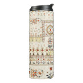 Mughal Floral Paisley: Ethnic Digital Elegance. Thermosbecher (Nach links gedreht)