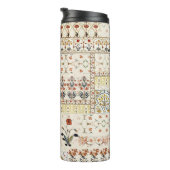 Mughal Floral Paisley: Ethnic Digital Elegance. Thermosbecher (Nach rechts gedreht)