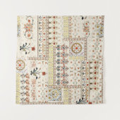 Mughal Floral Paisley: Ethnic Digital Elegance. Wandteppich (Vorderseite (Horizontal))