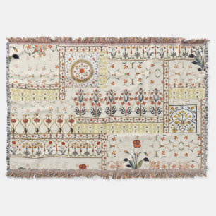 Mughal Floral Paisley: Ethnische digitale Eleganz. Decke