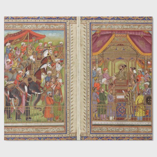 Mughal Inder-Indien-Islam islamische moslemische Geschenkpapier (Flach)