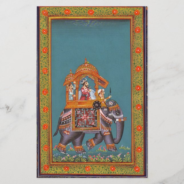 Mughal Indian India Islam Persian Persia Elephant (Vorderseite)