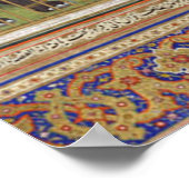 Mughal Indien Islam Islamischer Muslim Boho Art Poster (Ecke)