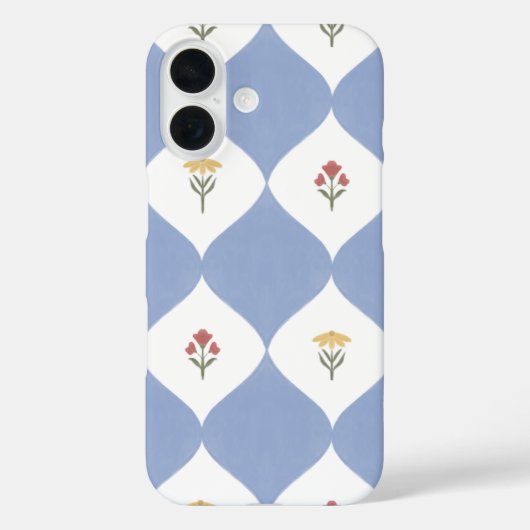 Mughal Inspiriert Blumengitter Case-Mate iPhone Hülle (Rückseite)