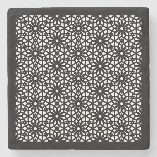 Mughal Jali Lattice Stone Untersetzer (Vorderseite)